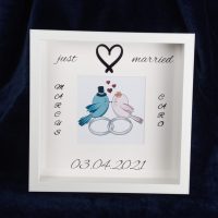 3D Bilderrahmen Hochzeit