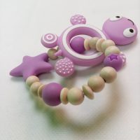 Beißring Schildkröte lila