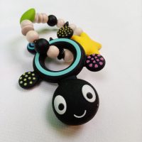 Beißring Schildkröte schwarz-bunt