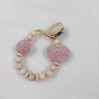 Schnullerkette Herz vintage