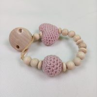 Schnullerkette Herz vintage